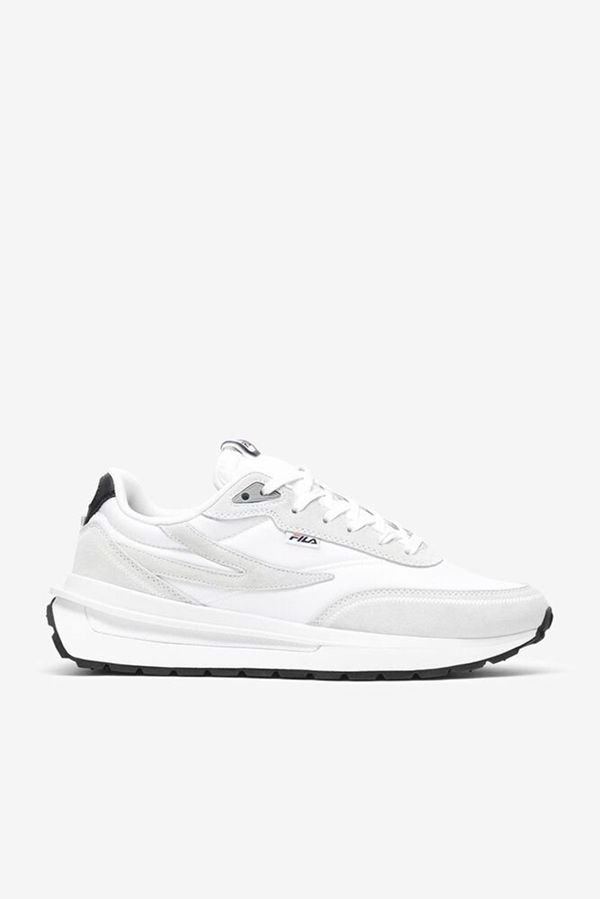 Fila Topánky Na Tenis Panske Biele / Čierne / Červené - Renno Chunky White Vypredaj - Slovakia 43791